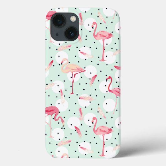 Coques Case-Mate iPhone Oiseau Flamant rose Avec Plumes (Verso)