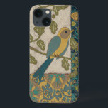 Etui iPhone 13 Oiseau jaune et bleu Turquoise perché sur une bran<br><div class="desc">Cette belle peinture d'un oiseau jaune et bleu turquoise sur une branche s'adapterait parfaitement à n'importe quel produit Zazzle. Le tableau de Chariklia Zarris,  inspiré du collage,  est composé de nombreux motifs,  fleurs et feuilles différents. Commandez aujourd'hui !</div>