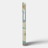 Coques Case-Mate iPhone Oiseau jaune, gris et beige perché sur une branche (Verso / Gauche)