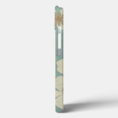 Coques Case-Mate iPhone Oiseau jaune, gris et beige perché sur une branche (Verso / Gauche)