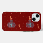 Coques Case-Mate iPhone Oiseau libre Cage à oiseaux | Art folklorique Main (Verso (horizontal))