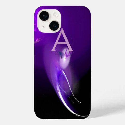 COQUES Case-Mate iPhone OISEAU LUMIÈRE DANS LE MONOGRAMME PURPLE (Verso)