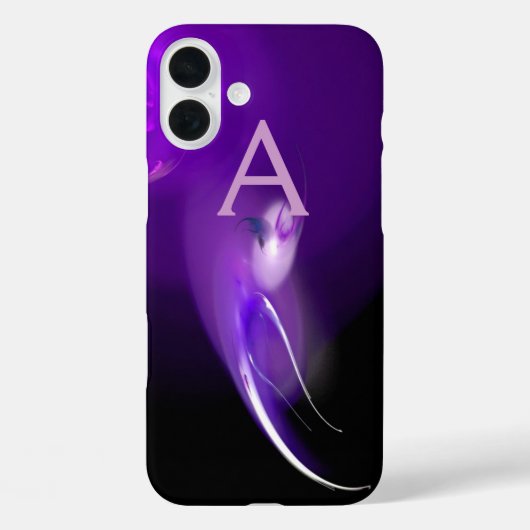 COQUES Case-Mate iPhone OISEAU LUMIÈRE DANS LE MONOGRAMME PURPLE (Verso)
