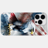 COQUES Case-Mate iPhone OISEAU PATRIOTIQUE AMÉRICAINE DE BALD EAGLE (Verso (horizontal))