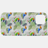 Coques Case-Mate iPhone Oiseau Toucan mignon, Motif de tous les jours, Aqu (Verso (horizontal))