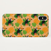 Coques Case-Mate iPhone Oiseau tropical Toucan Motif sans couture (Dos (Horizontal))
