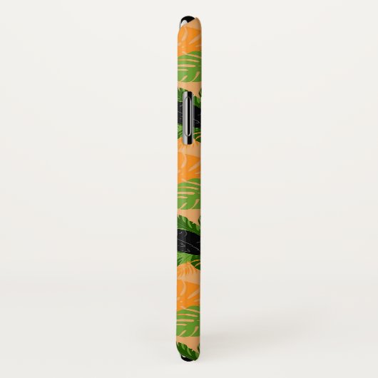 Coques Case-Mate iPhone Oiseau tropical Toucan Motif sans couture (Dos/Droite)