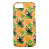 Coques Case-Mate iPhone Oiseau tropical Toucan Motif sans couture (Dos)