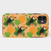 Coques Case-Mate iPhone Oiseau tropical Toucan Motif sans couture (Dos (Horizontal))