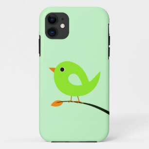 Coques Pour iPhone Oiseau vert sur la branche