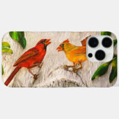 Coques Case-Mate iPhone Oiseaux cardinaux - Chant d'amour (Verso (horizontal))