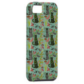 Coques Case-Mate iPhone Oiseaux Chats Et Fleurs Rétro Petit Motif (Dos/Droit)