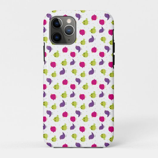Coques Case-Mate iPhone Oiseaux colorés mignons (Dos)
