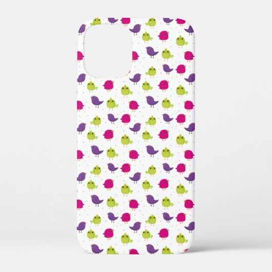 Coques Case-Mate iPhone Oiseaux colorés mignons  (Verso)