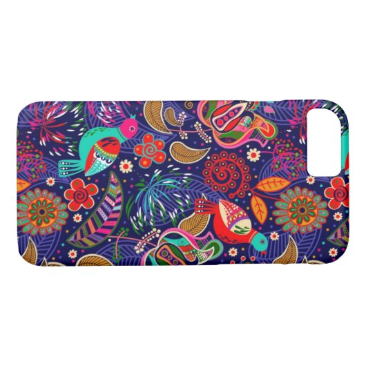 Coques Case-Mate iPhone Oiseaux Conception rétro (Dos (Horizontal))