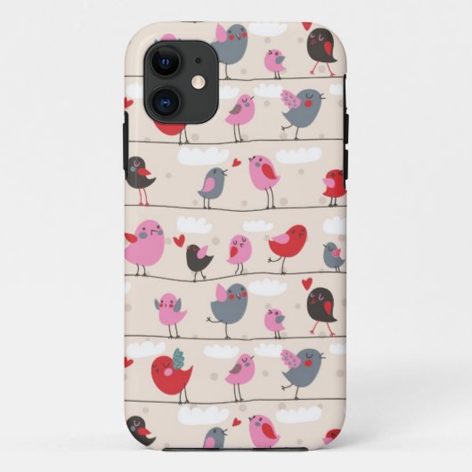 Coques Case-Mate iPhone Oiseaux dans l'amour (Dos)