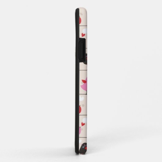 Coques Case-Mate iPhone Oiseaux dans l'amour (Dos/Droite)