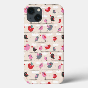 iPhone 13 Coque Oiseaux dans l'amour