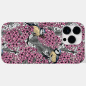 Coques Case-Mate iPhone Oiseaux dans le jardin lilas rose (Verso (horizontal))