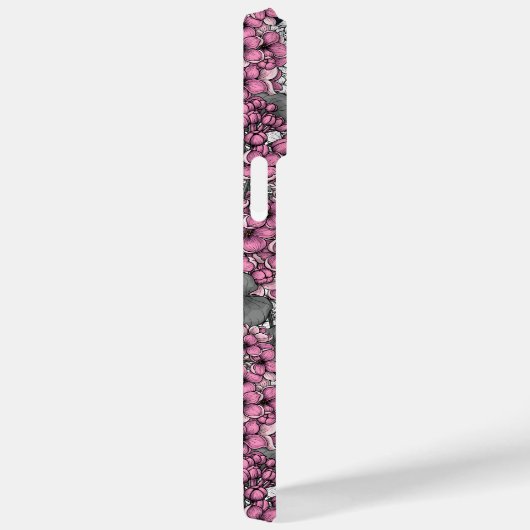 Coques Case-Mate iPhone Oiseaux dans le jardin lilas rose (Verso / Droite)