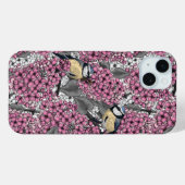 Coques Case-Mate iPhone Oiseaux dans le jardin lilas rose (Verso (horizontal))