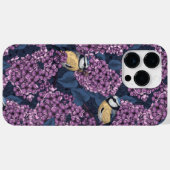 Coques Case-Mate iPhone Oiseaux dans le jardin violet lilas (Verso (horizontal))