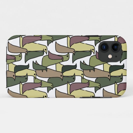 Coques Case-Mate iPhone Oiseaux de Camouflage (Dos (Horizontal))