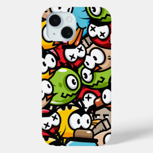 Coque Pour iPhone 15 Oiseaux de cartons colorés
