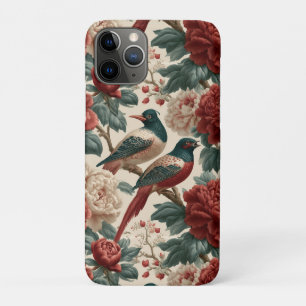 Case-Mate iPhone Case Oiseaux de chinoiserie vintage et fleurs de pivoin
