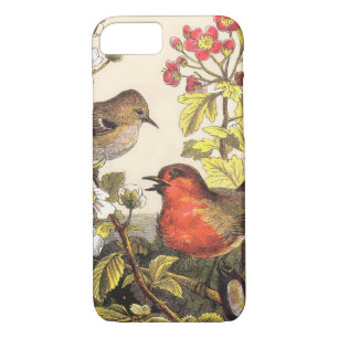 Coque iPhone 7 Oiseaux de printemps Robin Oiseaux rouges