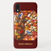 Coques Case-Mate iPhone Oiseaux en automne Maple Tree Red (Dos)