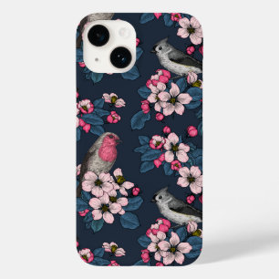 Coque Pour iPhone 14 Oiseaux et fleurs
