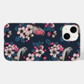 Coques Case-Mate iPhone Oiseaux et fleurs (Verso (horizontal))