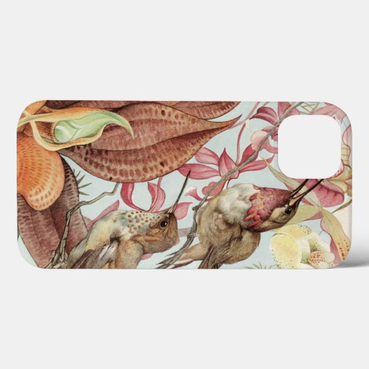 Coques Case-Mate iPhone Oiseaux et fleurs (Verso (horizontal))