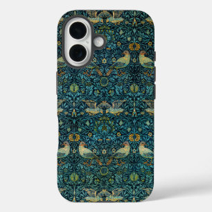 Coques iPhone 16 Oiseaux et motif floral de William Morris