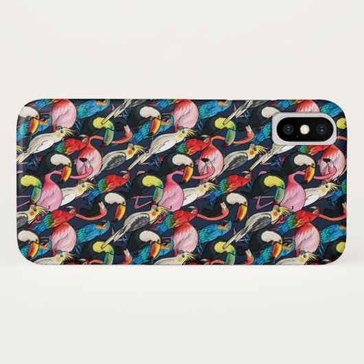 Coques Case-Mate iPhone Oiseaux exotiques (Dos (Horizontal))