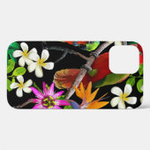 Coques Case-Mate iPhone oiseaux exotiques et belles fleurs (Verso (horizontal))