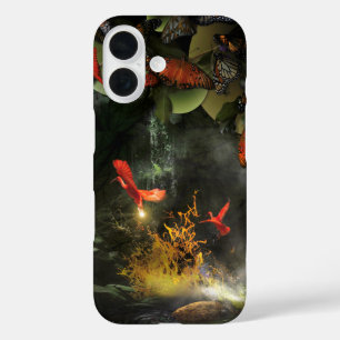 Coques iPhone 16 Oiseaux Ibis Écarlates VOLANT LA LUMIÈRE