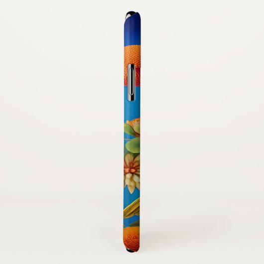 Coques Case-Mate iPhone Oiseaux jaunes sur une branche d'arbre (Dos/Droite)