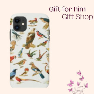 Case-Mate iPhone Case Oiseaux Minimaliste Espèces colorées Moderne