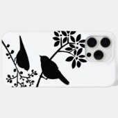 Coques Case-Mate iPhone Oiseaux noirs et blancs (Verso (horizontal))