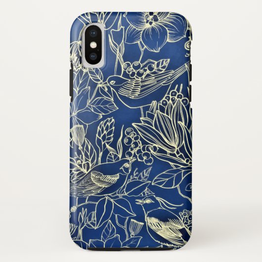 Coques Case-Mate iPhone Oiseaux Printemps Floral Blossom Parties scintilla (Dos)