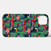 Coques Case-Mate iPhone Oiseaux tropicaux dans des couleurs lumineuses (Verso (horizontal))
