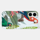 Coques Case-Mate iPhone Oiseaux tropicaux Perroquets et feuillage (Verso (horizontal))