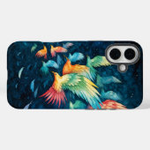 Coques Case-Mate iPhone Oiseaux vibrants (Verso (horizontal))