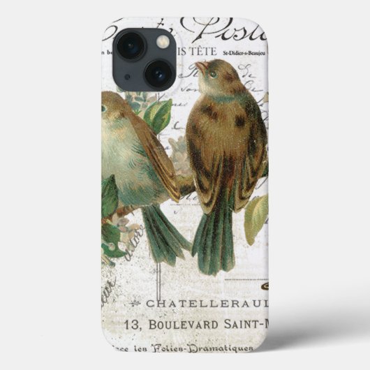 Coques Case-Mate iPhone Oiseaux Vintages et volières (Verso)