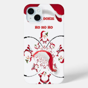 Coque iPhone 15 Mini Okie Dokie hohohoho Père Noël spécial Noël