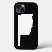 Coques Case-Mate iPhone Oklahoma en blanc et noir (Verso)