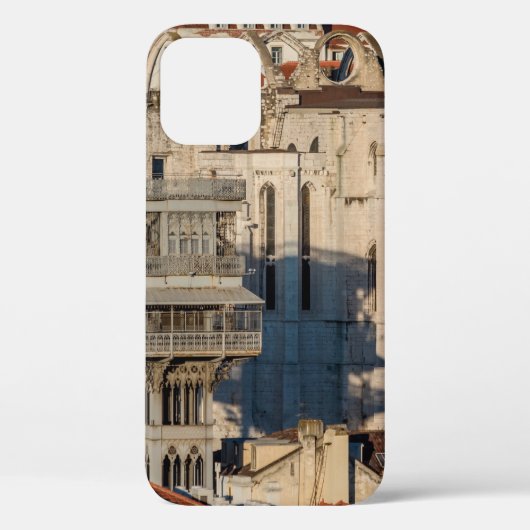 Coques Case-Mate iPhone Old city of Lisbon with view tower and church ruin (Verso)