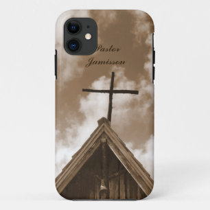 Coque Case-Mate Pour iPhone Old Country Church Sepia, Nom,